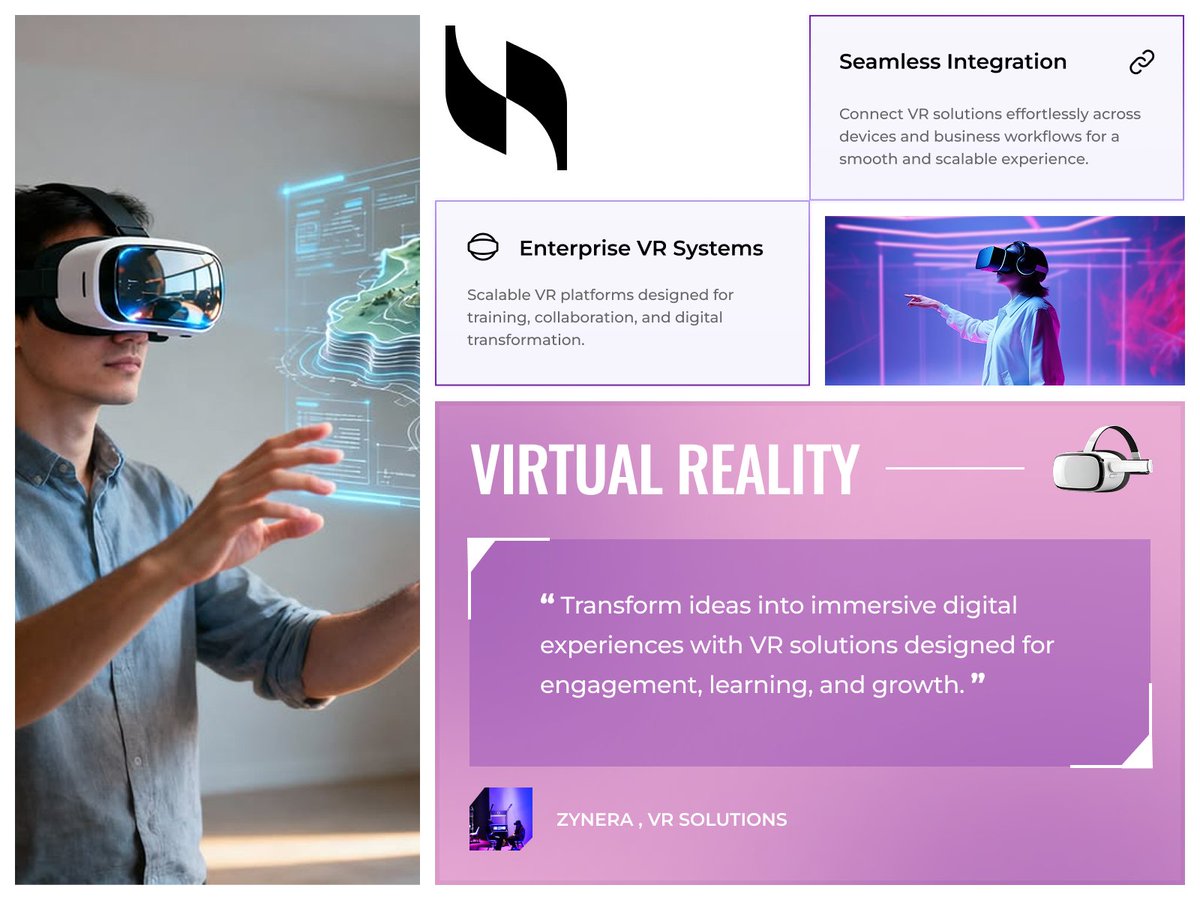 MultiQoS's tweet photo. Enter the future with Zynera — an AI-powered Virtual Reality platform designed for immersive experiences, smarter interactions, and next-gen digital engagement.

https://t.co/gsrLxMJfrk

#VirtualReality #AI #UIUX #WebDesign #VR #Dribbble #TechInnovation https://t.co/5vCMePSa9P