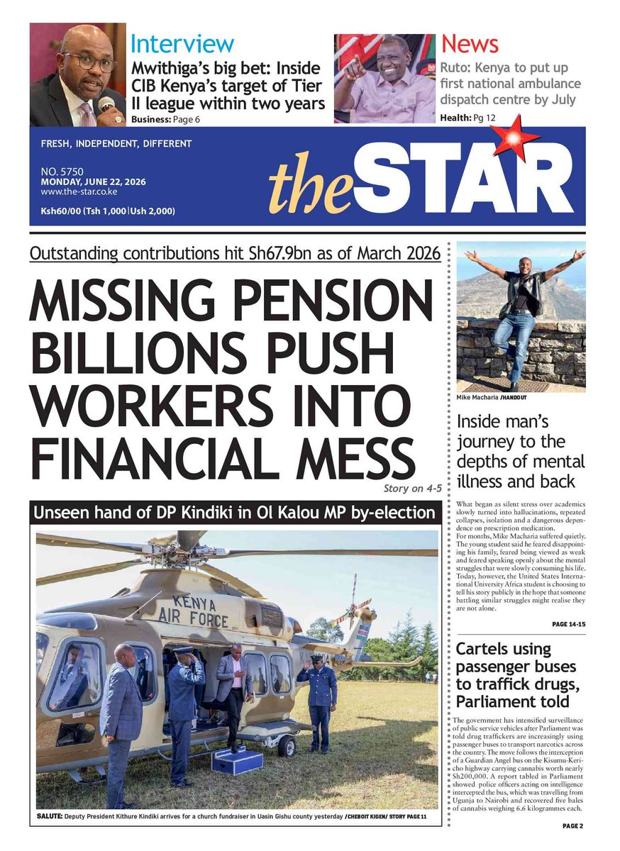 nyanducha's tweet photo. Today's newspaper headlines.
Monday, 22nd June 2026.
Contact #Victorock #Kenya on 0706357055 or info@victorockkenya.com for #Ubibot soil, temperature & humidity IoT #sensors, #Sophos firewalls, #Cisco #Meraki firewalls & switches.
#ePaper #Gazeti #FathersDay #GenZ #Jaji #Tume https://t.co/SreGgjISfp