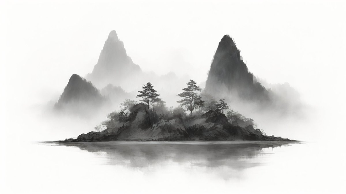 Sasha74981422's tweet photo. Discover the joy of ink wash art today—soft brushstrokes, dreamy mist, and the quiet magic of Asian painting. https://t.co/cuN4N6swJu
