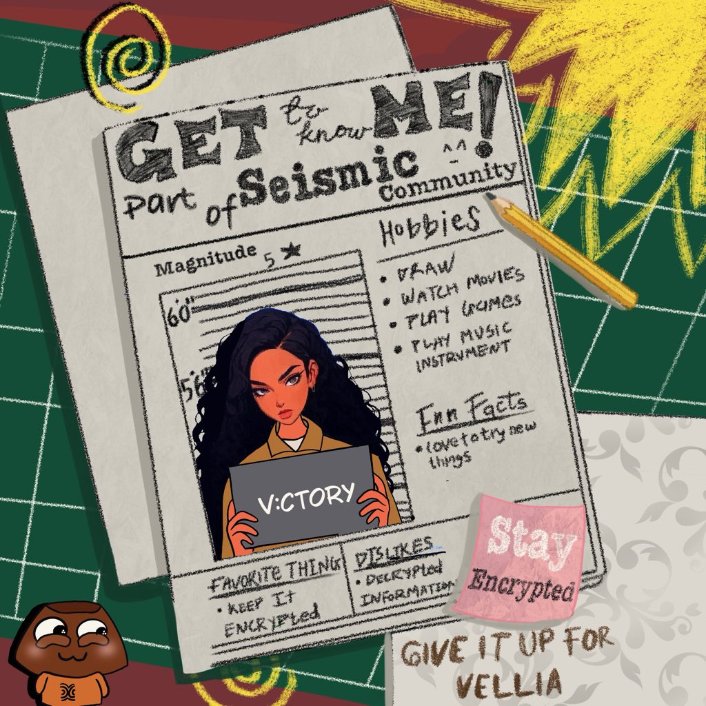 Web3Victory_'s tweet photo. Happy new week frens 🌞

Apparently I’ve got my own Seismic mugshot now.

Wanted for:

• Talking about Seismic every chance I get

• Being suspiciously enthusiastic about privacy

• Encouraging people to stay encrypted

Cute criminal imo 😌

Big shoutout to @vellia_79 for making this for me 🫶

Stay encrypted!

@xealistt @heathcliff_eth