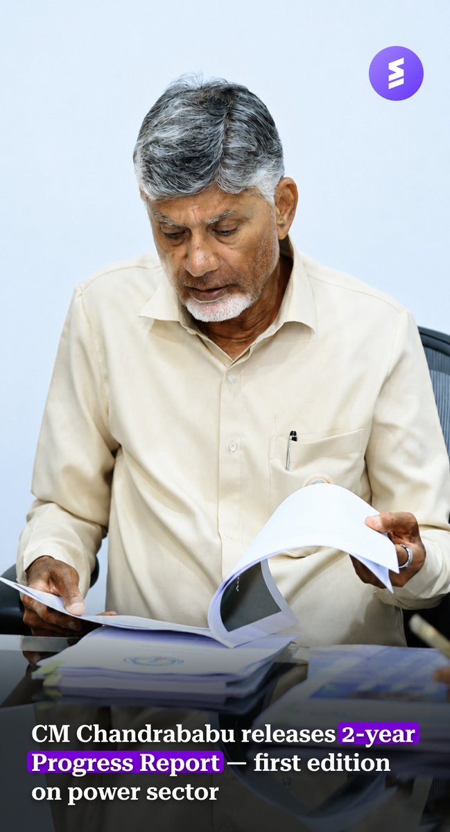 SHORTLY__NEWS's tweet photo. CM Chandrababu releases "Progress Report 2024-26" today — power sector first, with sector-wise reports to follow. TDP fights YSRCP's "Two Years of Betrayal" campaign with data.📊
@ncbn @JaiTDP @PawanKalyan
#APGovernment #TwoYears #Chandrababu #ProgressReport #TDP #JSP #BJP https://t.co/KVxV6nRalV
