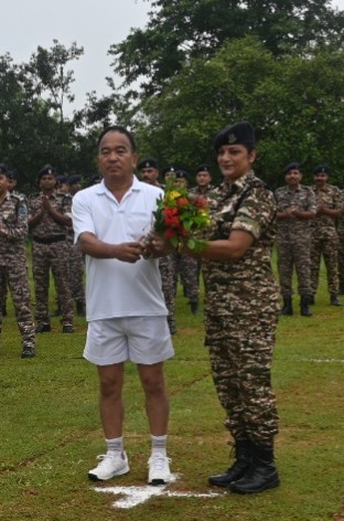 GCSilchar's tweet photo. # Morning Marker &amp; Birthday Celebration on 22/06/2026# 
Sh. R.D. Jeany Anal Naga, Commandant &amp; all officers,SOs &amp; ORs of GC CRPF, Silchar conveyed heartfelt wishes to HC/GD(Mah.) Rekha Devi on her birthday.
@Northeast_Zone @NesHqr https://t.co/WS5L8jP4cX