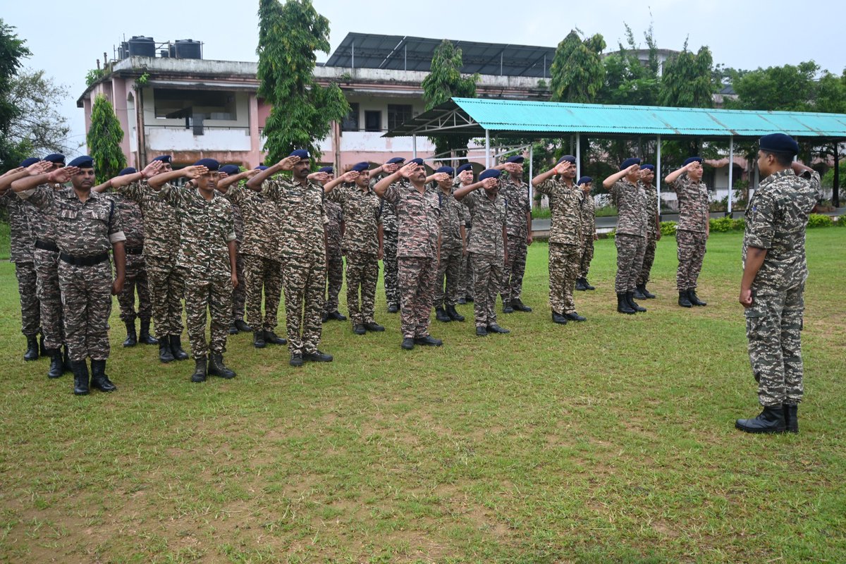 GCSilchar's tweet photo. Weekly Parade on 22/06/26, Marching and Saluting practice was conducted at GC CRPF Silchar to improve discipline, coordination, fitness, confidence, teamwork, and unity among all personnel.
@Northeast_Zone @NesHqr https://t.co/2IAGy2BAFG