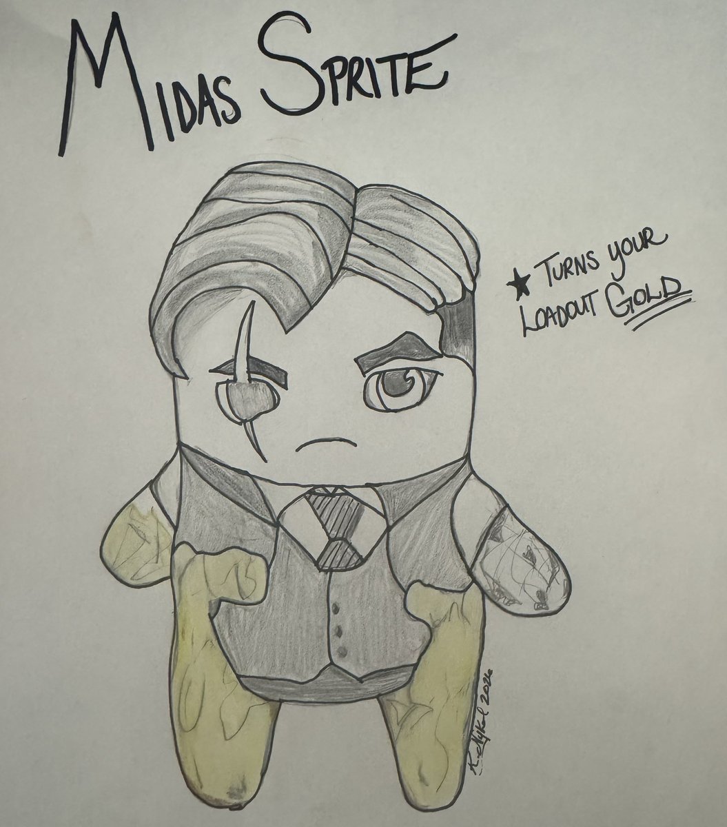 knykol's tweet photo. @GosstyOfficial I know it’s been done/mentioned but I thought I’d add my doodle ☺️ #DesignASprite https://t.co/6xGL5wjxno