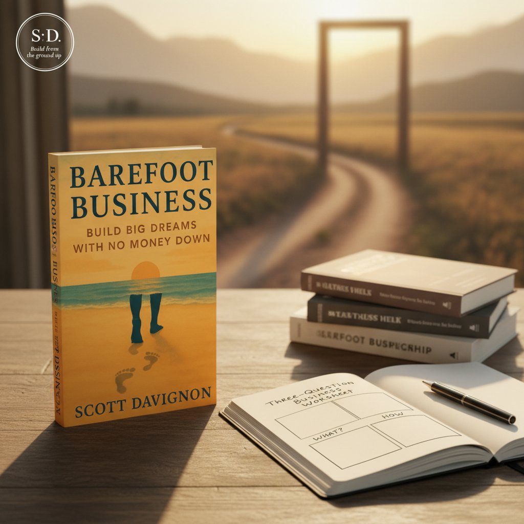 sdavignon's tweet photo. Barefoot Business is about stripping away the noise. Who do you help? What problem do you solve? Why should they trust you? Start there. **#BarefootBusiness #BusinessClarity #Entrepreneurship #SmallBusinessTips #SimpleBusiness #ScottDavignonBooks** https://t.co/7swd0hSlXK