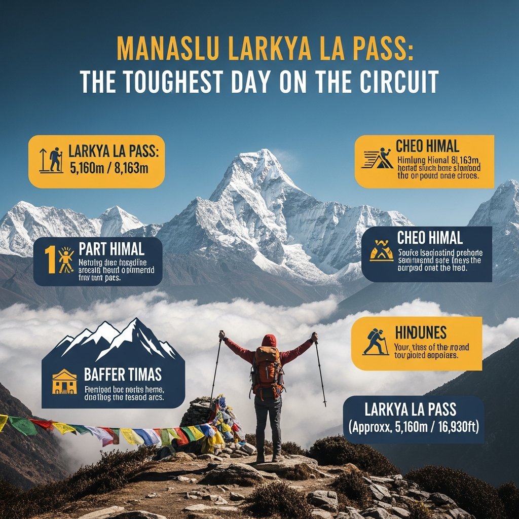 KauffmanRo5268's tweet photo. 🏔️Manaslu Larkya La Pass:
Cross the legendary Larkya La Pass at 5,160m, the highest and most challenging point of the Manaslu Circuit. Long hours, high altitude, and epic Himalayan views make this an unforgettable adventure.
https://t.co/1VTzNDYE5J
#HimalayanHub #Manaslu https://t.co/8DgXx17sDy