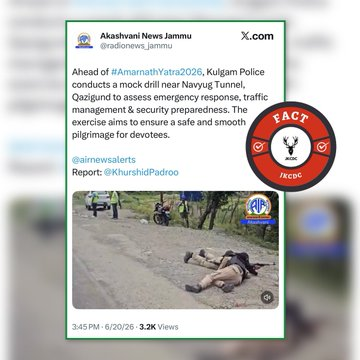 NazirZaara's tweet photo. Propaganda Alert 🚨

A coordinated wave of Pakistani propaganda accounts is circulating a completely fake narrative claiming that “Indian forces targeted Kashmiri civilians on orders of Lt. Gen. Dhiraj Seth following a fabricated molestation case involving a brigadier’s son.”

#FactCheck: This claim is entirely false, baseless, and digitally manufactured with no evidence or official confirmation whatsoever.

No credible report, no official statement, and no verified incident supports this story. It is a clear attempt to mislead and incite misinformation using recycled disinformation tactics.