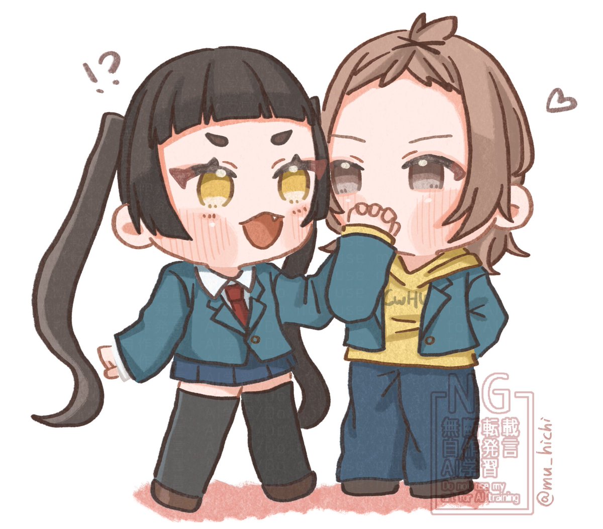 mu_hichi's tweet photo. しばアリ🧡💜

#HoneyWorks #ハニワ美術部 https://t.co/wPKNUd55CI