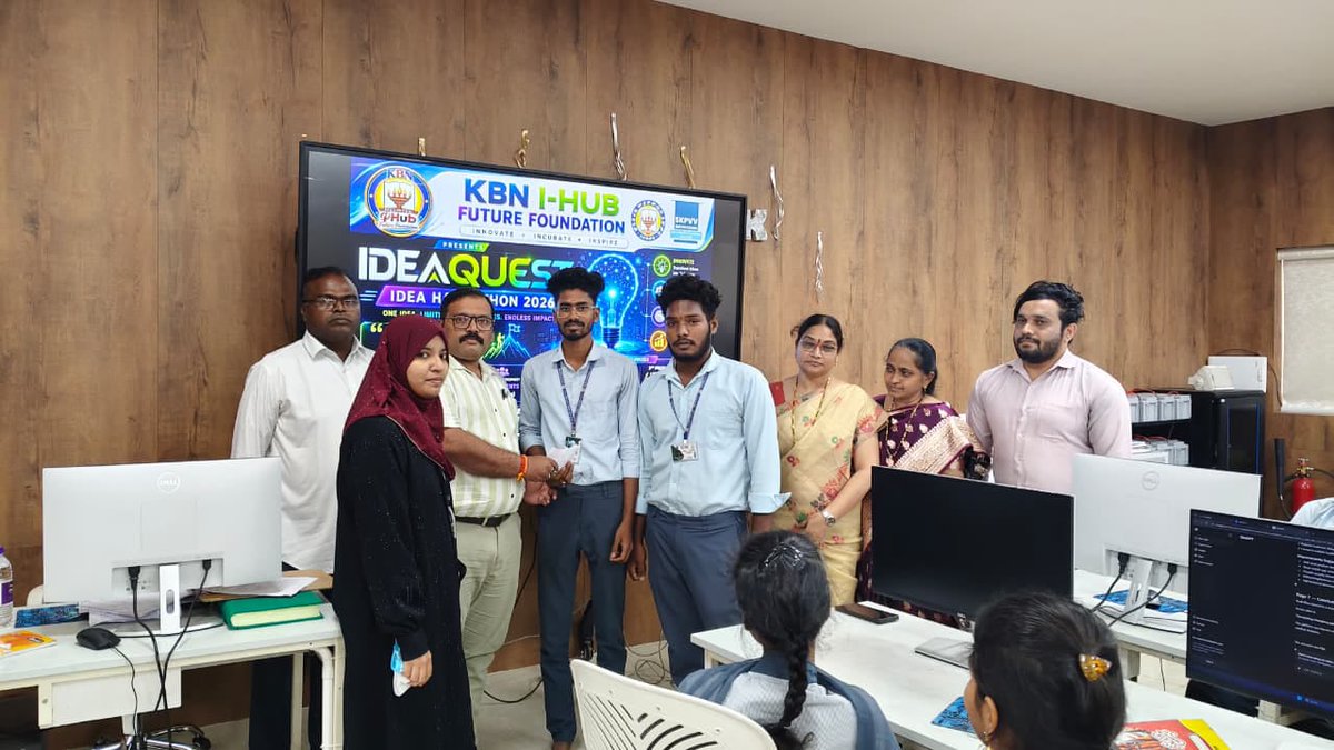 acic_kl's tweet photo. Today's ideas are tomorrow's enterprises.

Mr. Ramankanth Vallabhaneni, CEO, ACIC KL Startups Foundation, serve as a Jury Member at #IDEAQUEST2026 by KBN I-HUB Future Foundation, Vijayawada.

#Innovation #StartupIndia #Hackathon #FutureFounders #ACICKLStartupsFoundation https://t.co/E5KVY1HPWH