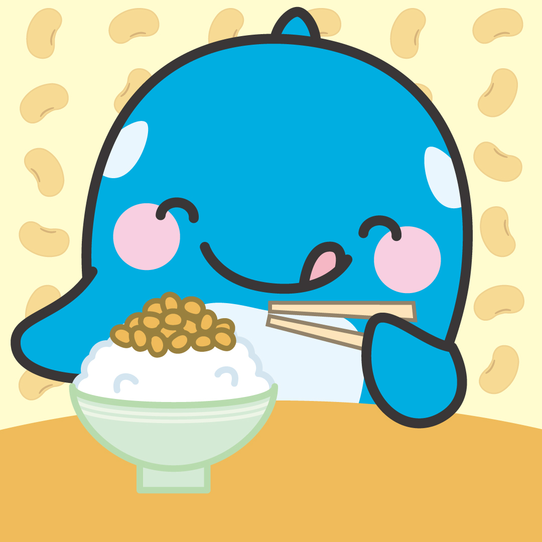 allpass_kun's tweet photo. ごはんのお供にサイコー！
#オルパスくん　#納豆の日 https://t.co/hfIVvjzoDd