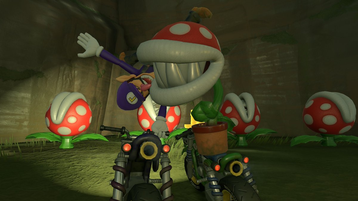 mkw_waluigi's tweet photo. Welcome to my secret garden💜
#MarioKartWorld
#Waluigi
#PiranhaPlant
#Pokey
#Wiggler
#マリオカートワールド写真部 https://t.co/onVwVxaDda