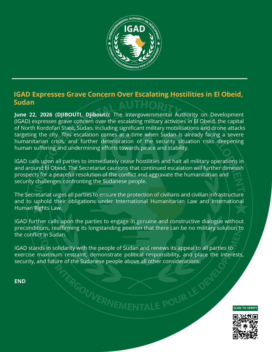 IGAD Secretariat tweet media