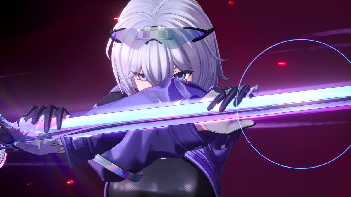 bluewindia's tweet photo. 課金特典武器が欲しくて、無課金卒業して微課金NTEプレイヤーになりました。
360円という非常に良心的な価格で、代用は利く程度の強さなのでPay to winって程でもないです。

主人公以外でも装備できますが主人公だと武器の外見が変わり、SS2枚目の通り刀身の細かい模様が綺麗でとても良い感じです！ https://t.co/KdU21ax2DG