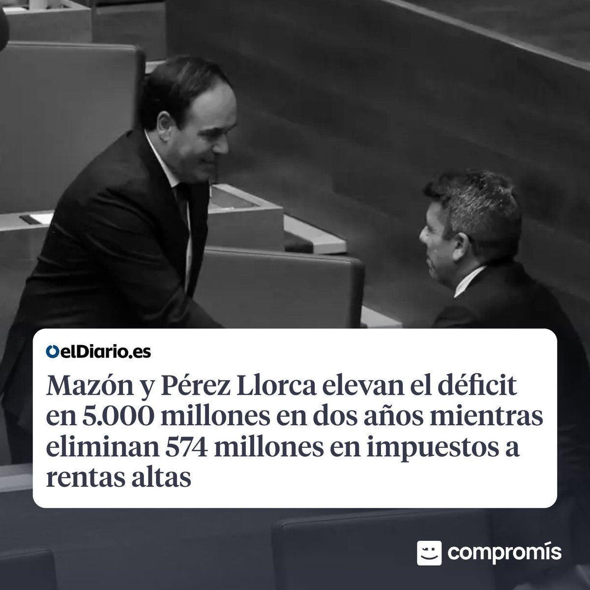 compromis's tweet photo. El pitjor govern de la nostra història.
Per això, en un any, els farem fora. 

📲 https://t.co/9y5M5exKOo https://t.co/w2abo7aFNE