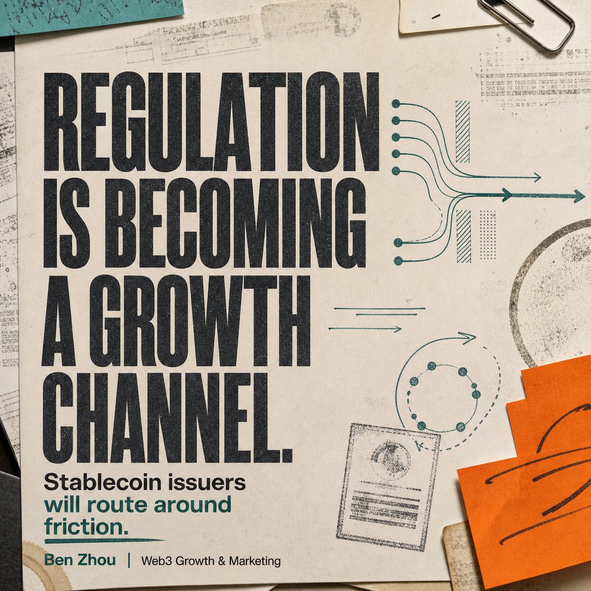 Ben_eth100's tweet photo. Regulation is becoming a growth channel.

The Bank of England just softened its stablecoin proposal after industry pushback: no more individual/business holding limits, a temporary £40B issuer cap, and lower central-bank deposit requirements.

That sounds like policy detail. It is really distribution strategy.

Stablecoin issuers will go where redemption, reserves, banking access, and payment use cases are easiest to scale. If one jurisdiction makes the product clunky, liquidity simply routes somewhere else.

Crypto founders should pay attention.
Regulation is no longer just a legal risk. It shapes where users, exchanges, market makers, and payment partners decide to operate.

The growth team that understands policy friction will move faster than the one only watching CT sentiment.

#Stablecoins #CryptoRegulation #Web3Growth #DigitalAssets