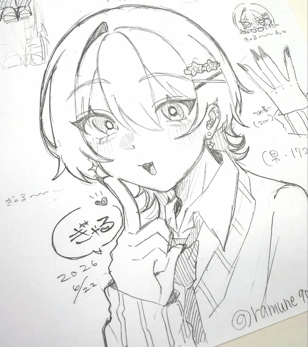 ramune9017's tweet photo. #oc #創作
授業中にうみだされた₹˝ｬʓ（男） https://t.co/eiRty5zQnq