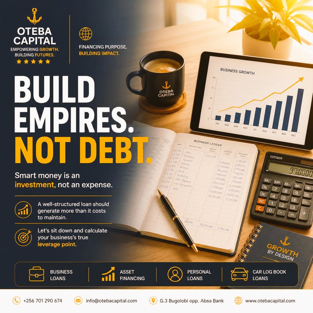 OtebaCapital's tweet photo. Let’s sit down and calculate your business’ true leverage point. #otebacapital #yourfinancialanchor #gotosolution https://t.co/qechJhn6qV