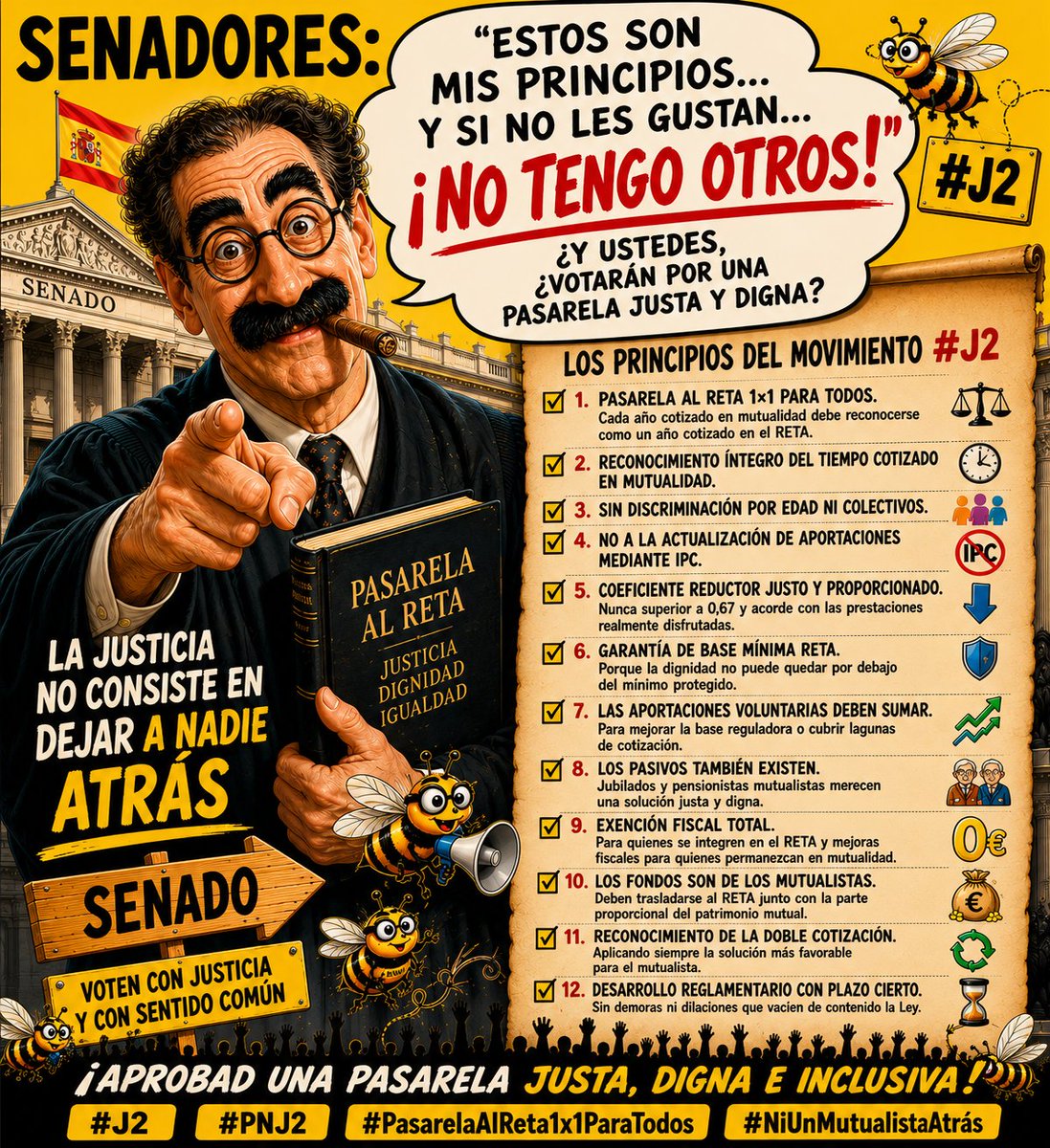 nativid75847277's tweet photo. #PasarelaAlRETA1x1yTodos @gpssenado @ppopular @PPSenado @MoroMjesus Abogacia y Procura d toda España necesita se legisle una justa Pasarela al Reta 1×1 para Todos sin IPC no podemos padecer más esta situación discriminatoria a nuestro colectivo #MovimientoJ2 #PNJ2 https://t.co/uy3EwzwcuA