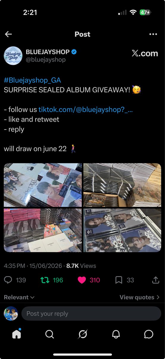 bubblee_dreams's tweet photo. @bluejayshop Done 🤞🤞🤞 https://t.co/9p5gb38IKZ
