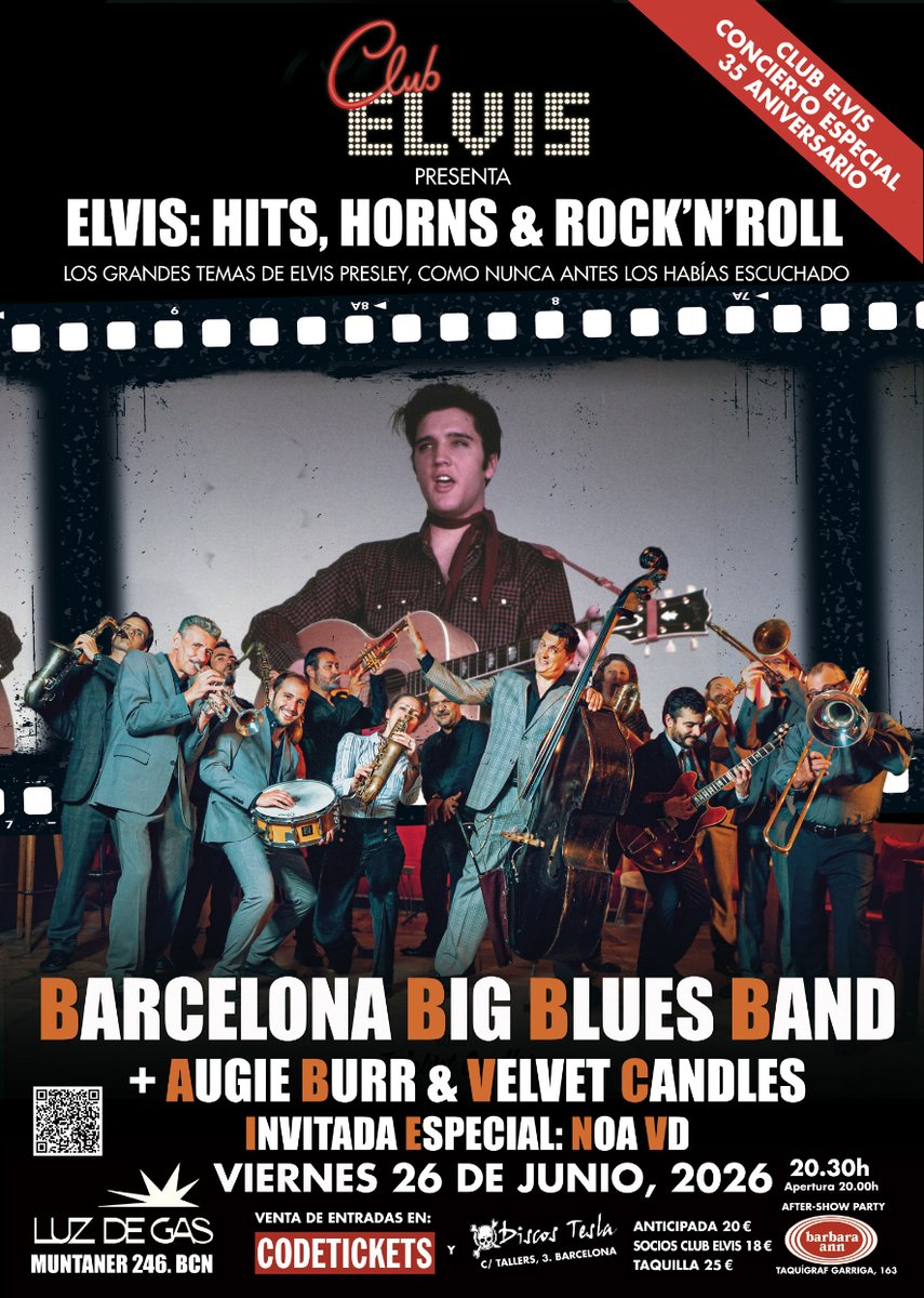 thisisrockmag's tweet photo. Una noche, 15 músicos y una leyenda: una big band y la voz que captura la esencia de Elvis ⚡Sigue leyendo en 👉 https://t.co/73k46quy1y
¡Gracias por compartir!
#thisisrock #elvispresley #elvis #rocknroll #clubelvis #rockandroll https://t.co/jNEgLJv5h7