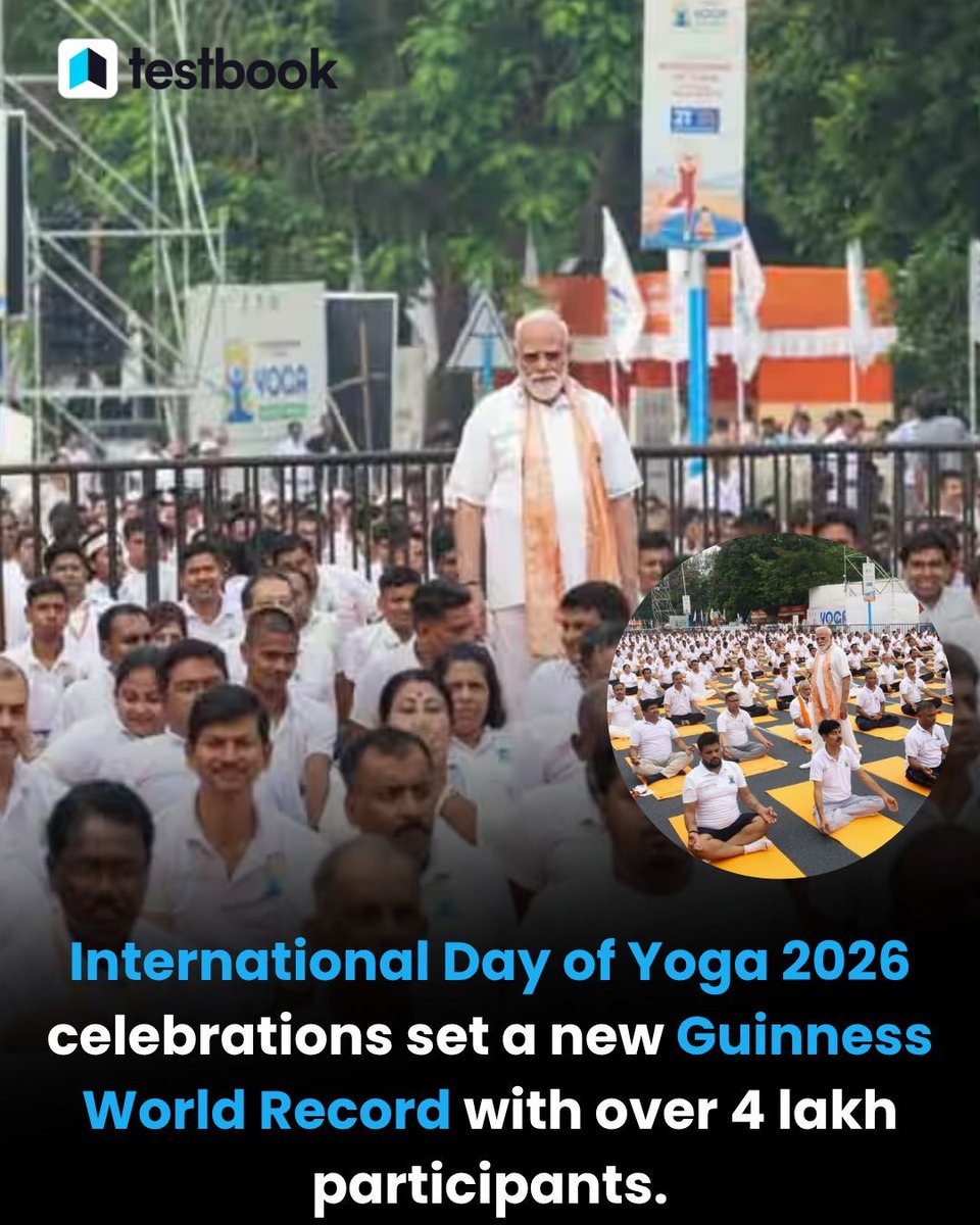 Testbook_CA's tweet photo. Top 3 Morning Headlines of the Day – Must-Know for Government Exam Aspirants! 
.
. 
.
.
#trendingnews #newsupdate #Currentaffairs #Testbook #2026
[Govt. Exams, 2026, Knowledge&amp;facts, Yoga Day, Telegram ban, Karnataka CM, International Day of Yoga] https://t.co/eXZPeS5WA5