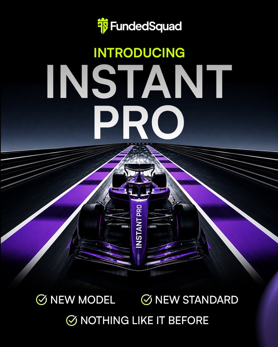 fundedsquad's tweet photo. 🚀 INSTANT PRO IS LIVE — nothing in the industry compares.

🔥 Static 6% drawdown
🔥 Zero consistency rules
🔥 Rewards every 5 days
🔥 Instant access + EAs allowed

☀️ Summer BOGO — EXTENDED till June 30 

🔥 35% OFF Instant | 50% OFF Evaluation

🔥 BUY 1 GET 2 FREE on $25K+

🎟️ Code: B1G2
💚 https://t.co/irT2rFCYWo ⚡