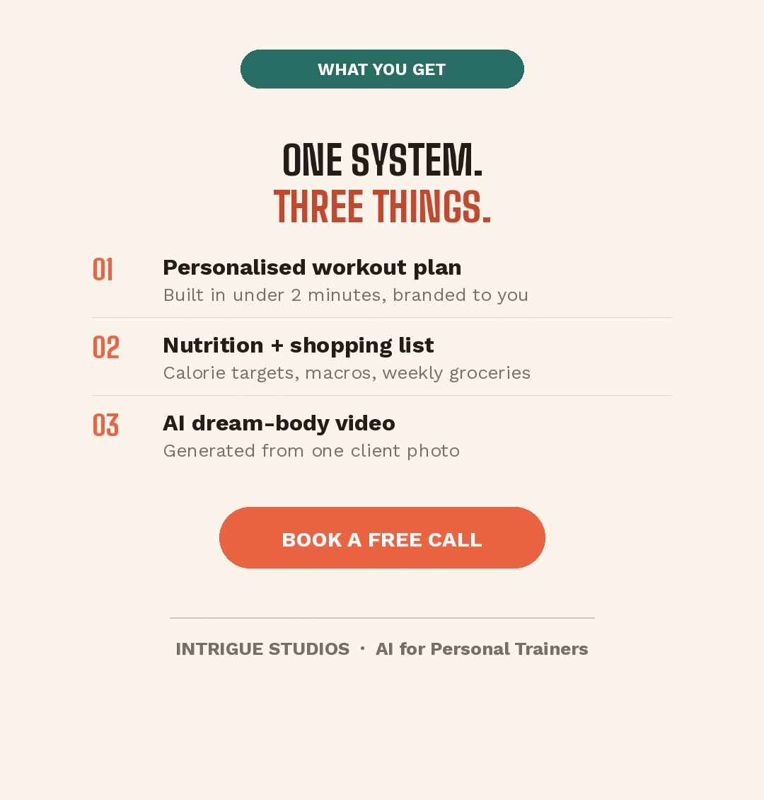 LetionKK's tweet photo. Latest Update.
Fitness Automated Coaching!

For any trainers 🦾 tired of doing admin instead of coaching - this is what the system I built actually does. No fluff, just what it covers.

DM if your curious. 👀 
Check Below for details; 
https://t.co/Spm8Haj1Qh https://t.co/XxZYIBieXu