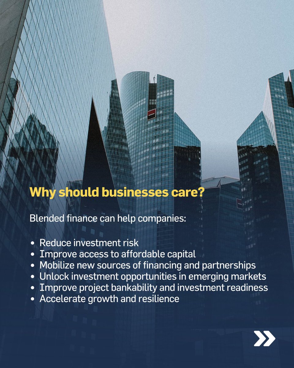 globalcompact's tweet photo. Our new Business-Led Blended Finance: A Practical Playbook provides practical guidance, tools and case studies to help companies engage with blended finance and mobilize capital for sustainable growth.

🔗 https://t.co/LMVRAvZ6lL https://t.co/QJBBNBmqhw