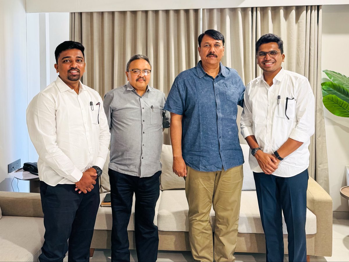 WordsofYP's tweet photo. Had a productive meeting with Gujarat Pradesh Congress Committee President Amit Chavda ji @AmitChavdaINC to discuss the roadmap for the Gujarat Assembly Elections 2027 and the evolving political landscape of the state.

We also discussed TeamYP’s expertise in EVM management, election operations, and ECI compliances. Amit Chavda ji’s calm leadership and belief in the potential of young minds is truly inspiring.

Looking forward to contributing our experience and knowledge towards strengthening the party’s election preparedness in Gujarat. I was accompanied by Raj Mehta ji, a long-time well-wisher and mentor.

@teamypindia @pranay_vishwas