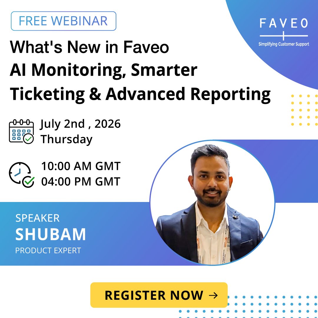 faveohelpdesk's tweet photo. 🎯 What's New in Faveo v9.4.3.5?

📢 Register Now: https://t.co/KcAtq0wn5Y

#itsm #helpdesk #servicedesk #helpdesksoftware #webinar #customersupport #itsupportservices #ai #itsupport #ticketmanagement #techupdates #Cocktail2OnDistrict https://t.co/z0d7nP9Abe