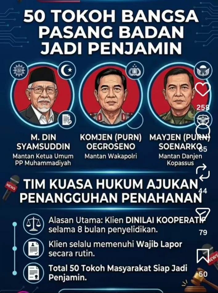 ArjayaDirja's tweet photo. Sebanyak ini yg bersedia menjaminkan dirinya buat pendekar kebenaran Roy dan Tifa.
Ijin nanya, jika yg jadi pesakitan adalah jokowi, kira2 adakah yg sudi menjaminkan dirinya juga? https://t.co/fuJzFVPY77