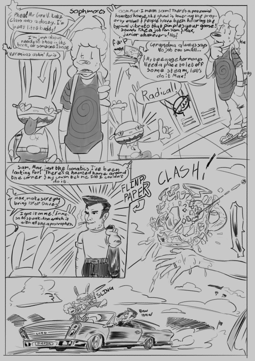 MRoaminclean's tweet photo. Sam and max in highschool with Flint Paper!!!! Part one :P #SamandMax #freelancepolice #freelancehusbands https://t.co/TWvwh5XXDo