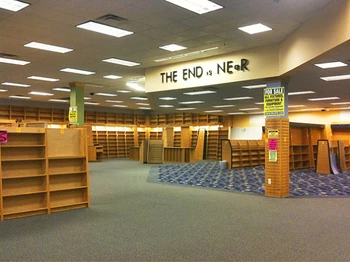 stinkyratpussy's tweet photo. this might be obvious idk but is this a reference to the borders bookstore backrooms thing https://t.co/cNLhHU4kIY