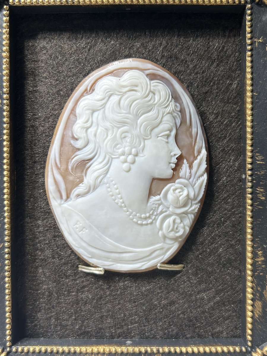 シェルカメオ 額装品【サイン入り】 13500円 プラヴァラトナメルカリに