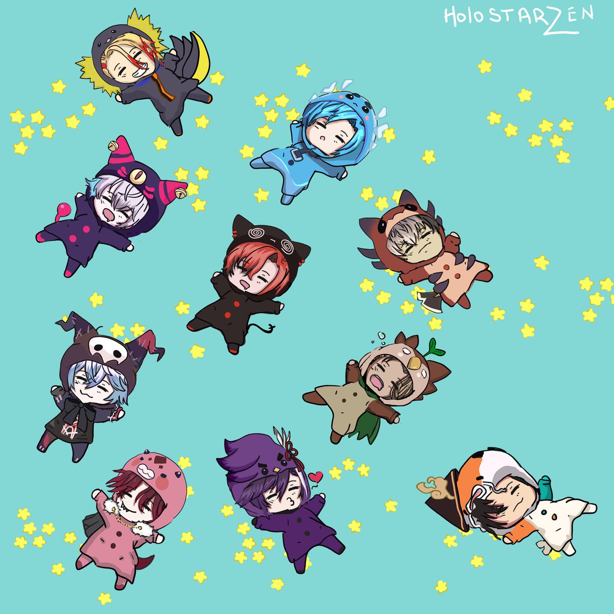 AMTsukiko74's tweet photo. Our Sleepy Little Stars🌟 
It was a fun Slumber Party💕
#WorkofAlt #ArtXel #Bettelful #FlayonsCrayons #PIHAKKASSO #JosuijiArt #JurasickArt #CrimzonMuze #GBArt #Artavio https://t.co/o0YbHaKUvN