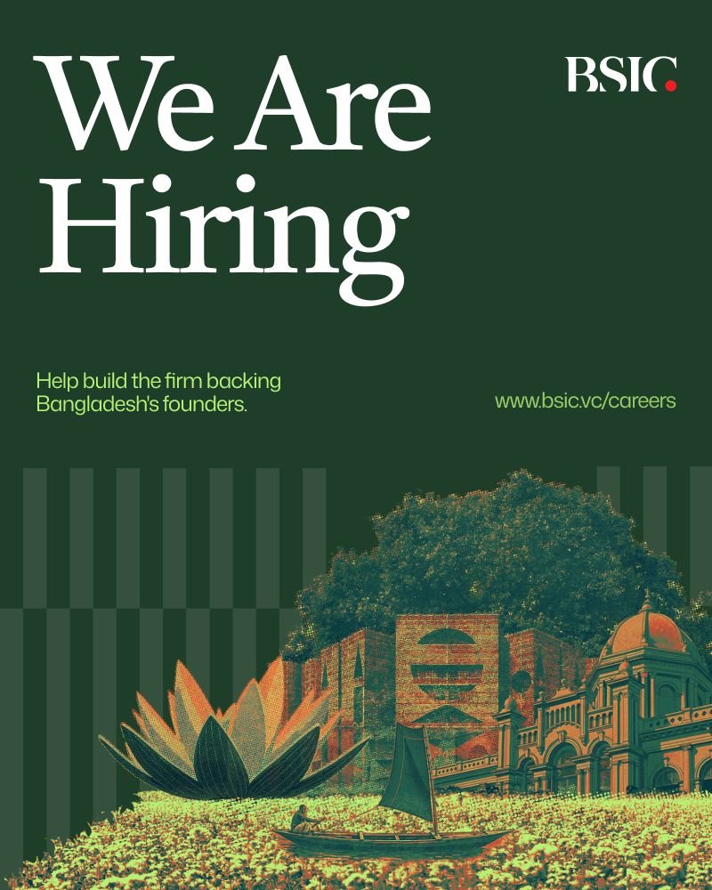 bsicfund's tweet photo. We manage a US$35 million pool of capital — 425 crore taka — raised from 39 of Bangladesh's commercial banks. Our mandate is simple: back the country's most promising founders with institutional-grade capital.

We're now building the team that will deploy it. https://t.co/XQydpP7iiF