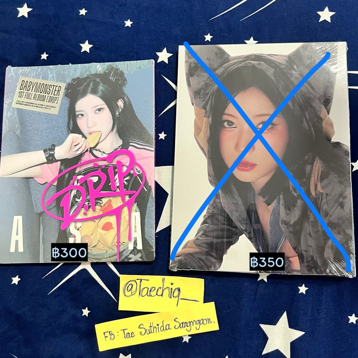 Taechiq_'s tweet photo. WTS / พร้อมส่ง

อัลบั้ม Drip ปก ASA (ไม่แกะซีล) ฿300
🚚 ฿40

: DM
#ตลาดนัดbabymonster #ตลาดนัดเบม่อน https://t.co/IuI2LlgMfa
