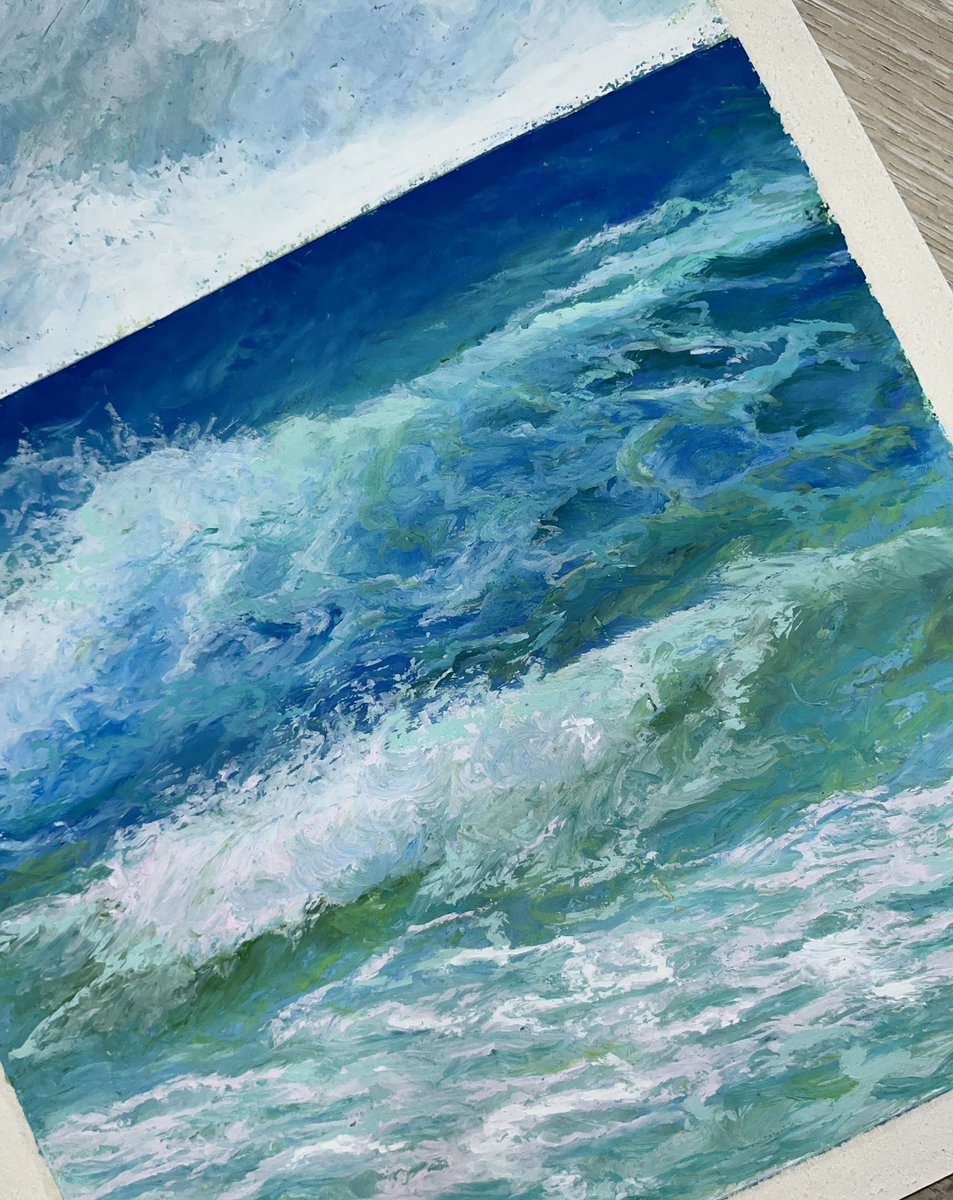 pnr_apna's tweet photo. ทุกคนมามุง 🌊🌊🌊 #oilpastel https://t.co/ejBfw06jv3