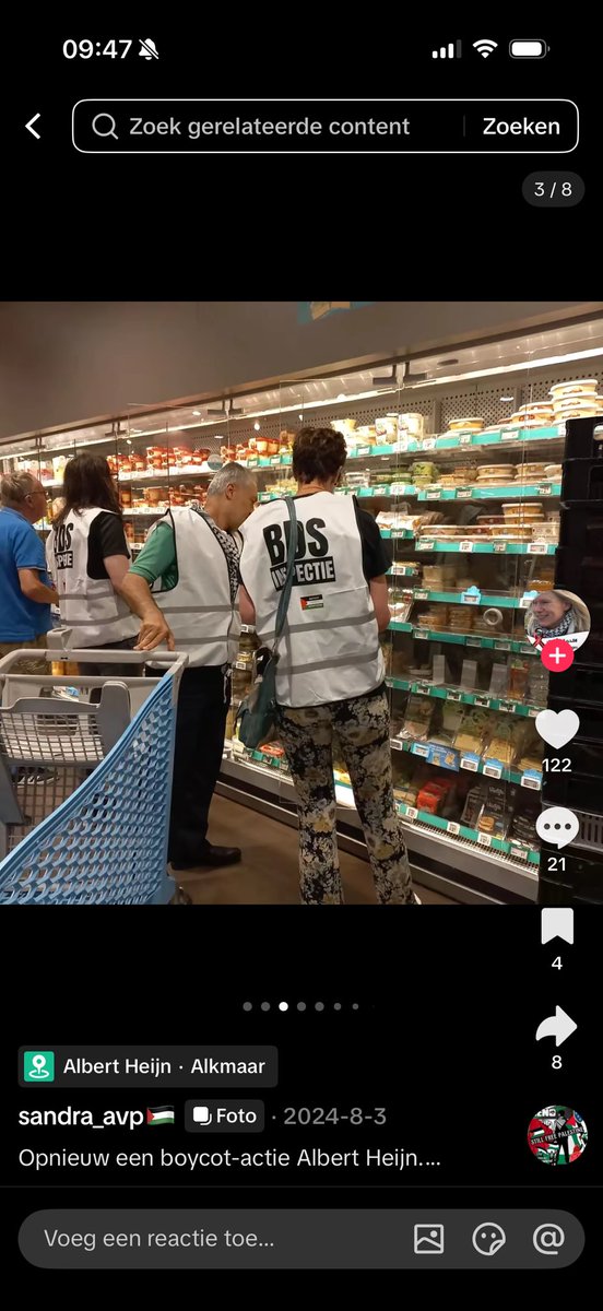 Dutchfan33's tweet photo. Hamas-Nederland gaat op zoek naar Joodse producten in de Albert Heijn… https://t.co/DDuEToHinU