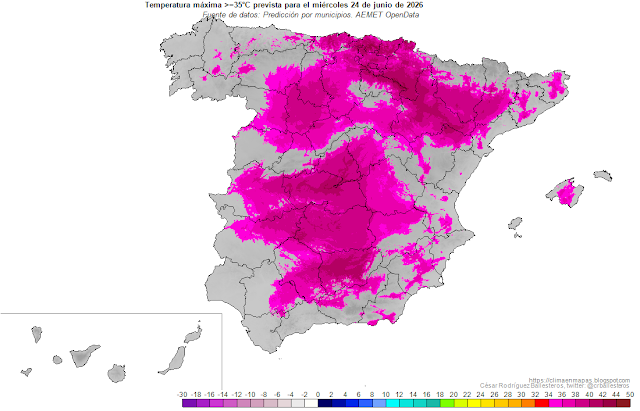 carlosweder_'s tweet photo. Tras una madrugada sin bajar de 25ºC en #Madrid, afrontamos un nuevo día de calor extremo en la región con máximas entre los 38 y los 40ºC en la mayoría de municipios. Aguanta un poco más: nos quedan 72h con este calor, después, bajonazo a máximas de 32ºC. Mapas de @crballesteros https://t.co/ZML0JwxRxC