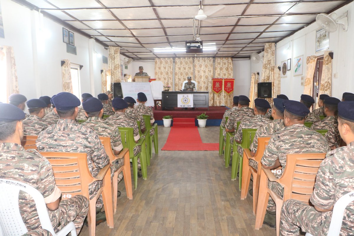 78Crpf's tweet photo. PI trg of 4 th batch commenced at unit HQr. A comprehensive Pre-Induction trg shall be imparted to enhance operational readiness,tactical skills &amp; physical fitness before deployment.
@crpfindia 
@HMOIndia 
@PMOIndia 
@northeast_zone 
@mnp_2018 
@NesHqr 
@dig_kma 
@rangesilchar_05 https://t.co/NIbpSbVvbk