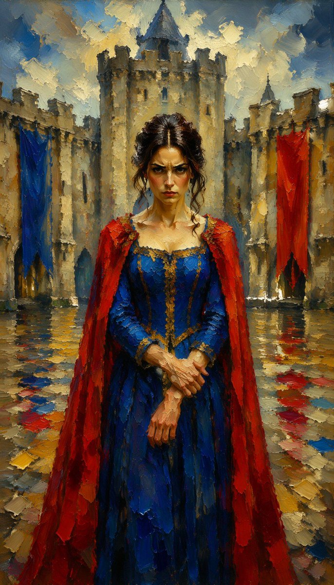 SlopFanClub's tweet photo. Daily AI content
#woman #impressionist #tense #medieval_castle_courtyard #soft_diffused_light #symmetrical_centered_composition #vibrant_primary_colors https://t.co/3Lr9A3JQ4v