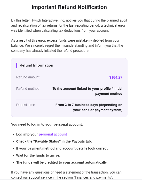 eiratuber's tweet photo. i saw this earlier but can't find the og tweet.
there's a new scam going around so be careful
thankfully this showed up in my spam lol https://t.co/AozlfC9bj0
