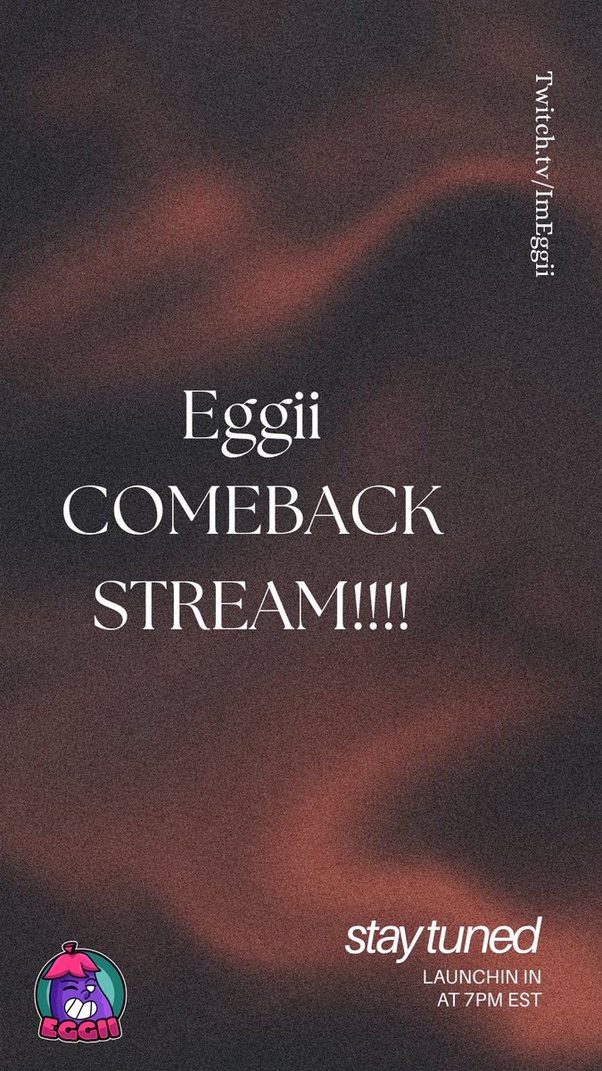 ImEggii's tweet photo. After a week off of streaming for my mental health I think it is time for me to come back what do we think? https://t.co/tkWQ8oZxvT