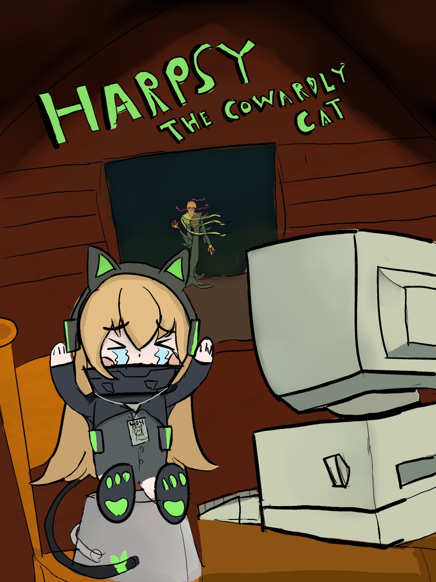 KellenModII's tweet photo. Harpsy the Cowardly Cat https://t.co/ojwanPSQ6v