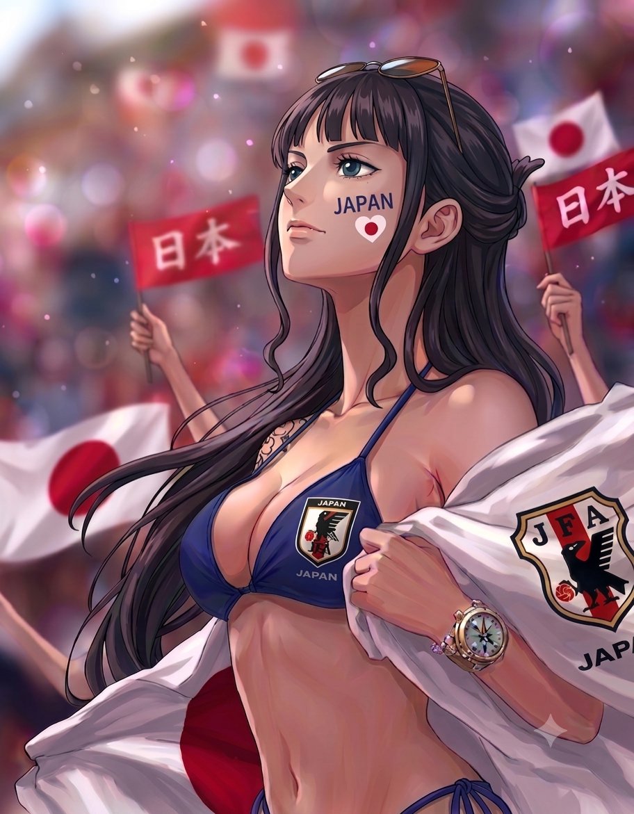 AnimeGGx's tweet photo. Vamos, Japón! 🇯🇵
#nicorobin #ONEPIECE〜 #WorldCup #japan https://t.co/brWcwWELPv