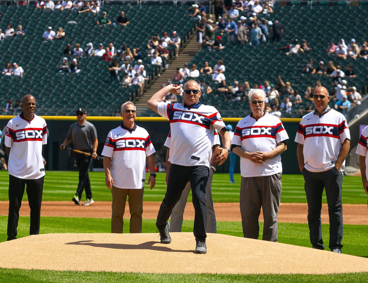 jruff96's tweet photo. A few photos taken during Saturday’s pregame reunion honoring the legendary 1983 Winning Ugly Chicago White Sox at Rate Field.

📸: June 27th, 2026 https://t.co/8fy1Nd64Ce