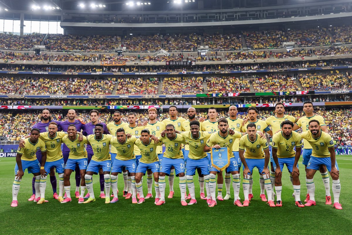 brfootball's tweet photo. The only way Endrick was getting into the Brazil team 🙃 https://t.co/PvSTKozNwp