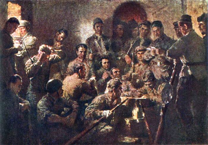 alexaigor's tweet photo. Память.

29 июня 1941 года оставшиеся в живых защитники Брестской крепости собрались на общее партийное собрание, куда были приглашены, помимо членов ВКП(б), комсомольцы и беспартийные. Собрание единогласно приняло решение: «Стоять насмерть!». https://t.co/6NjDjqiwrF