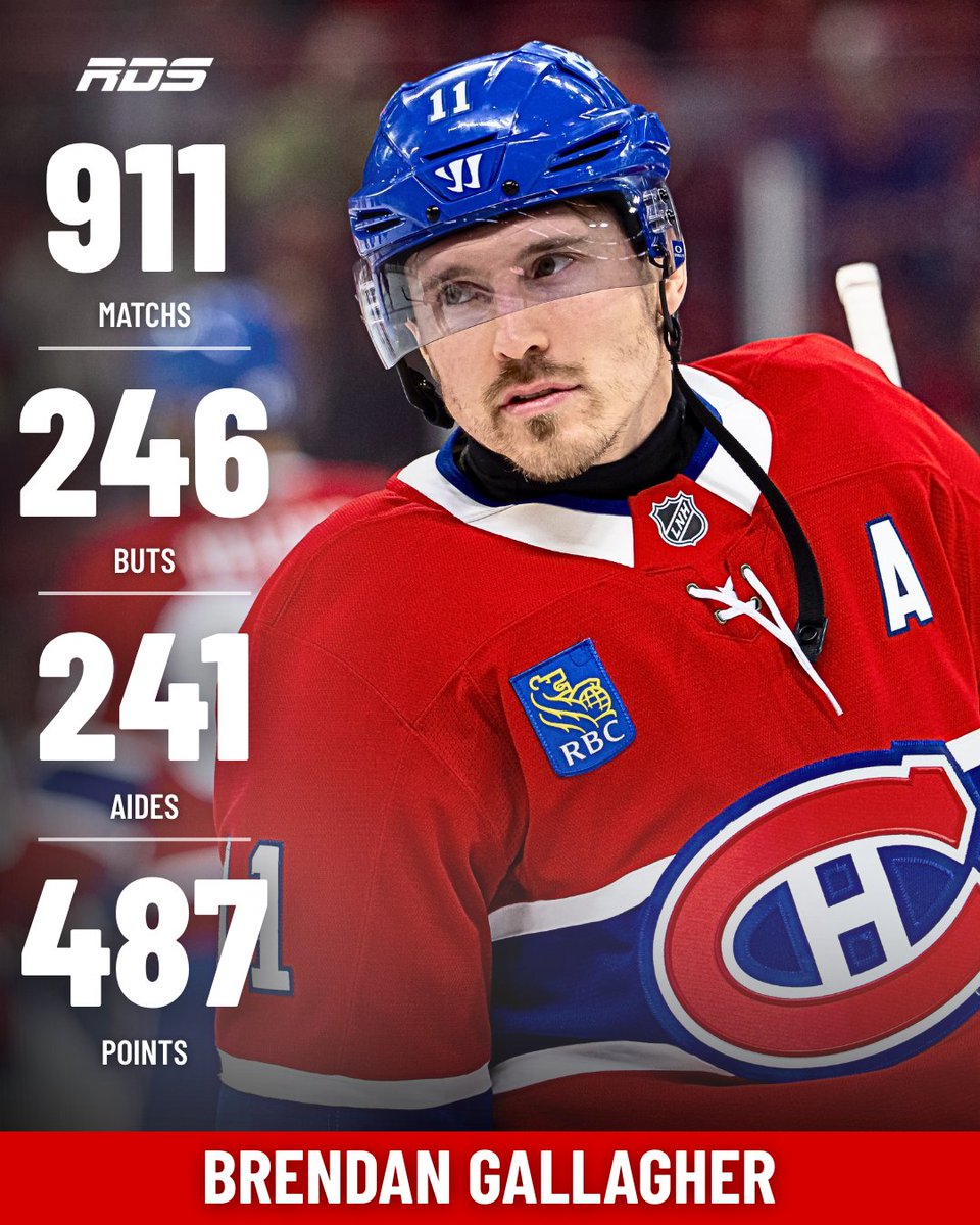 RDSca's tweet photo. Tout un parcours pour Gally à Montréal 👏

Quel est votre plus beau souvenir de Brendan Gallagher avec les Canadiens ? 🔵⚪🔴 https://t.co/YL1U02i3X9